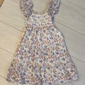 Love Shack Fancy 💜 Floral Ruffle Sleeve Dress 5-6y